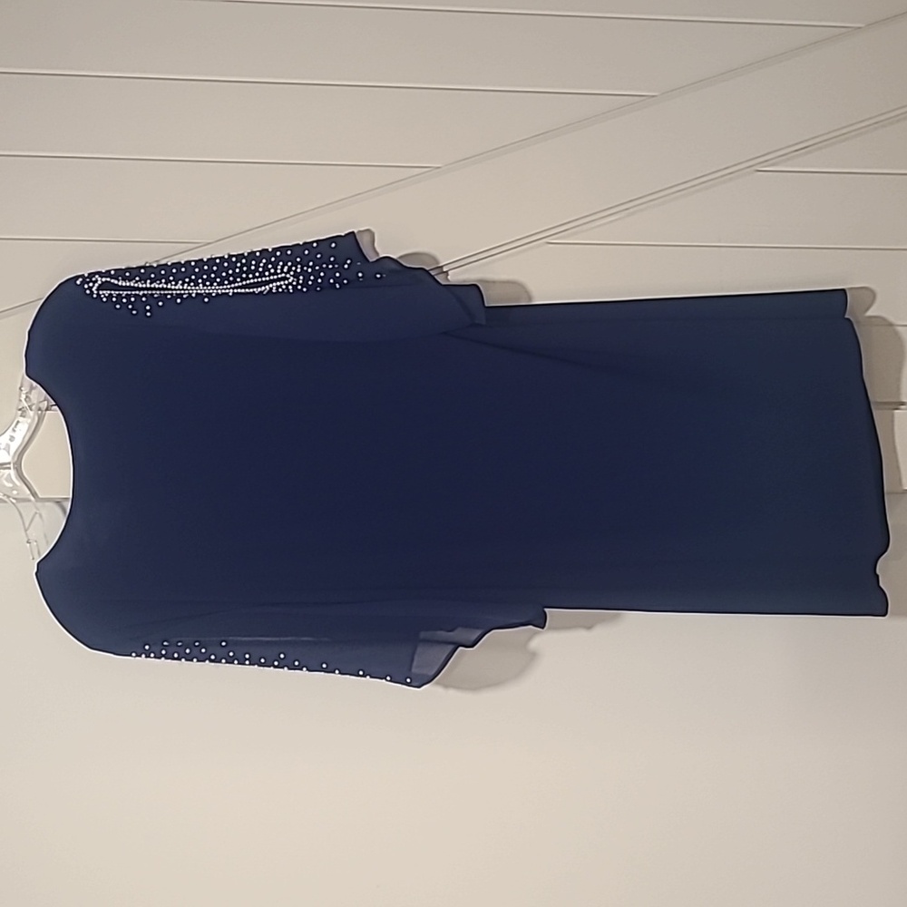 MSK Deep Blue Elegant Dress - Picture 4 of 4